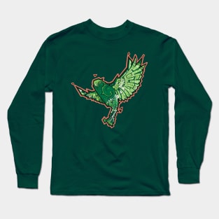 green bird Long Sleeve T-Shirt